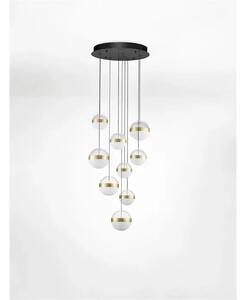 ALAZ LED LUSTER 9X CRNA/ZLATNA 81W 3000K IP20 TRIAC DIMABILNA NL9124121