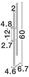 BRILLIA ZIDNA LED SVJETILJKA ZLATNA 11W IP20 CCT 2700-3000-4000K NL9060277