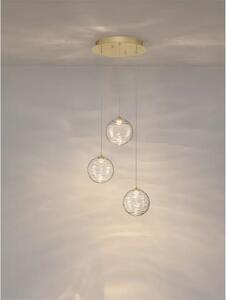 BLAZIK LED LUSTER 3X ZLATNA/STAKLO 12W IP20 3000K TRIAC PRIGUŠLJIVA NL9214162