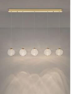 BLAZIK LED LUSTER 5X ZLATNA/STAKLO 20W IP20 2700K TRIAC PRIGUŠLJIVA NL9214167