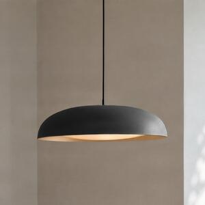 Lindby LED-visoka svetilka Florie, črna, kovina, Ø 40 cm, Črna, Dnevna soba / jedilnica, Kovina, Sodobni