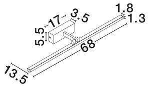 MAREL ZIDNA LED SVJETILJKA ZLATNA 16W IP44 CCT 3000-4000K NL9117310