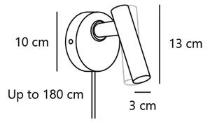 MAKOTO ZIDNA LAMPA SATIN KROM G9/IP20/5W/220-240V 2620051033