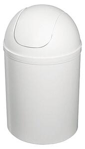 Poseidon Koš z nihajnim pokrovom (5 l, Plastika, Bele barve)