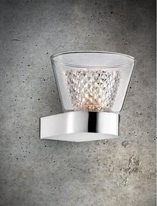 BOCCALE ZIDNA LAMPA G9 /IP20/KROM & PROZIRNA NL1300301302