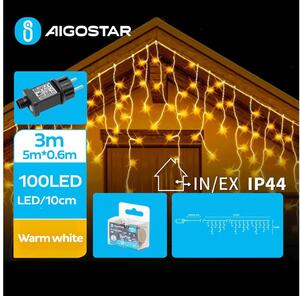 Aigostar - LED Zunanja božična veriga 100xLED/8 funkcij 8x0,6m IP44 topla bela