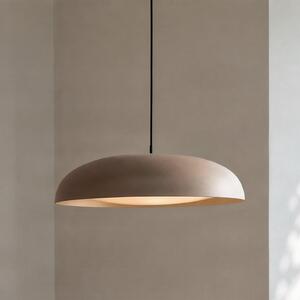 Lindby LED-visoka svetilka Florie, bež, Ø 40 cm, kovina, Bež, Dnevna soba / jedilnica, Kovina, Sodobni