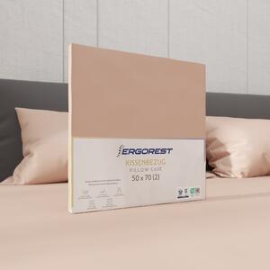 Prevleke za vzglavnik Ergorest Cotton Satin™ 50 x 70 cm – peščeno rožnata 2x