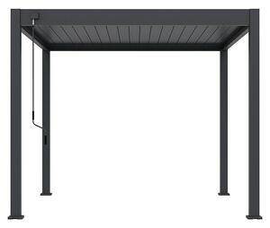 Sunfun Paviljon z lamelami Toluca (300 x 300 cm, Material ogrodja: Aluminij, Antracit)