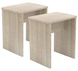 TABURE, leseni material hrast sonoma