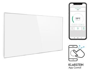 Klarstein Wonderwall 600 Smart, infra plošča, infrardeč grelnik, 60 x 100 cm, 600 W, tedenski časovnik, IP24, bela