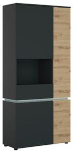 Modern Living Vitrina Luci, Barva Hrasta, Antracit