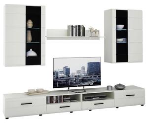 Modern Living Dnevni Regal Kiel, Bela, 4-Delni