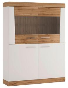 Modern Living Visoka Komoda Merida, Bela, Barva Hrasta
