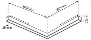 LED Svetilka za tračni sistem MAGNETIC TRACK LED/24W/48V