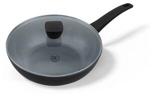 BE Living Wok ponev s pokrovom Delight Black 28 cm