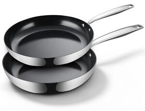 BE Living Set ponev Essential Black 24-28 cm nerjavno jeklo