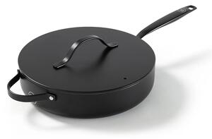 BE Living Globoka ponev s pokrovom Essential Black 28 cm
