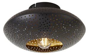 Orientalska stropna svetilka črna z zlatom 25 cm - Radiance