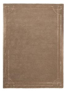 Rjava ročno tkana volnena preproga 200x290 cm Gatsby – Flair Rugs
