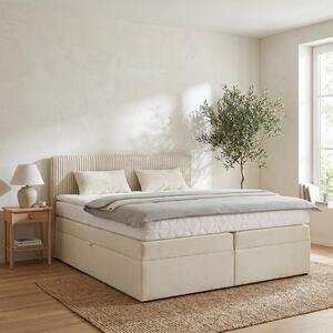 Mömax Postelja Boxspring Rossa, Bež, 160x200