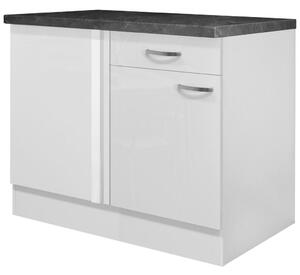 FlexWell Kotna Spodnja Omarica Alba, Bela, Š. 110 Cm