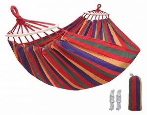 Viseča mreža ZENVIO COMFORT 200x80 cm, rdeča + brezplačna torba