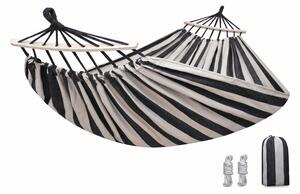 Viseča mreža ZENVIO COMFORT 200x80 cm, sivo-bela + vrečka brezplačno