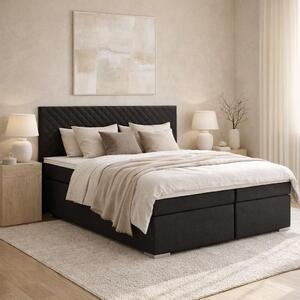 Mömax Boxspring Postelja Mali New, Črna, 180x200