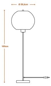 LEDVANCE talna svetilka Višina krogle 116 cm, rjava, valovit karton, E27