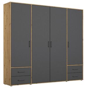 Modern Living Omara S Klasičnimi Vrati Voyager, Barva Hrasta, Siva