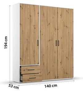Modern Living Omara S Klasičnimi Vrati Voyager, Barva Hrasta, Bela