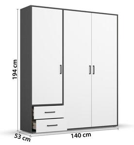 Modern Living Omara S Klasičnimi Vrati Voyager, Bela, Siva