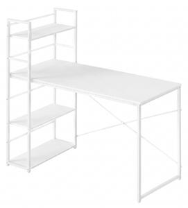 Pisalna miza MAX 4.0 z regalom 120x44 cm, bela