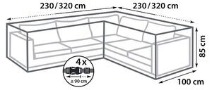 Sunfun Zaščitna prevleka za lounge set (Do x Š x V: 320 x 100 x 85 cm, Plastika)