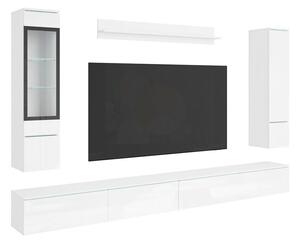 P & B Dnevni Regal Veral Xxl, Bela, 5-Delni