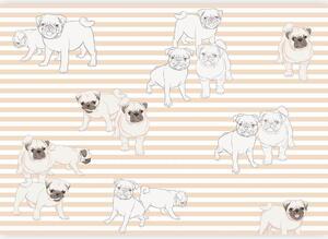 Artgeist Fototapeta Playful Dogs, 400x280cm