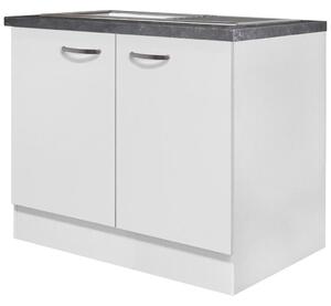 FlexWell Spodnja Omarica Za Korito Alba, Bela, Š. 100 Cm
