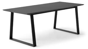 Črna raztegljiva jedilna miza s črno mizno ploščo 100x210 cm Meza – Hammel Furniture