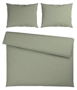 POSTELJNINA 200/200 cm flanela zelena