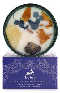 Hop Hare čarobna kristalna sveča – Sonce - Soy Wax, Fragrance, Glass, Gemstones - Majhna pozornost - Dan žena