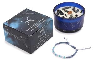 Zodiakalna kristalna sveča z energijsko zapestnico – RIBI - Majhna pozornost - Dan žena - Birma