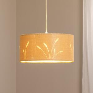 Maco Design Boho Auris obesek, bež, Ø 40 cm, tekstil, zatemnjen, Bež, Dnevna soba / jedilnica, Tkanine / tekstil