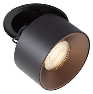 Sodoben vgradni reflektor črn GU10 50 mm - Echo