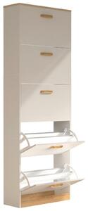 OMARA ZA ČEVLJE bela, medeni hrast