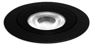 Wever & Ducré Lighting WEVER DUCRÉ LED-tla vgradna svetilka Blink 1.0 črna, rob, Črna, Aluminij, Vgradne svetilke okrogle