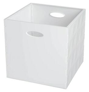 Zaboj za shranjevanje Crystall (Do x Š x V: 31 x 31 x 30 cm, Plastika, Bela, Brez pokrova)