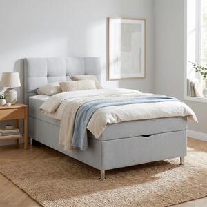 Mömax Postelja Boxspring Oviedo, Svetlo Siva, 120x200