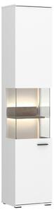Modern Living Vitrina Cotia New, Bela, Barva Hrasta, Osvetlitev