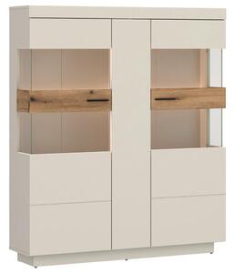 Modern Living Vitrina Lightning, Barva Hrasta, Kašmir, Osvetlitev